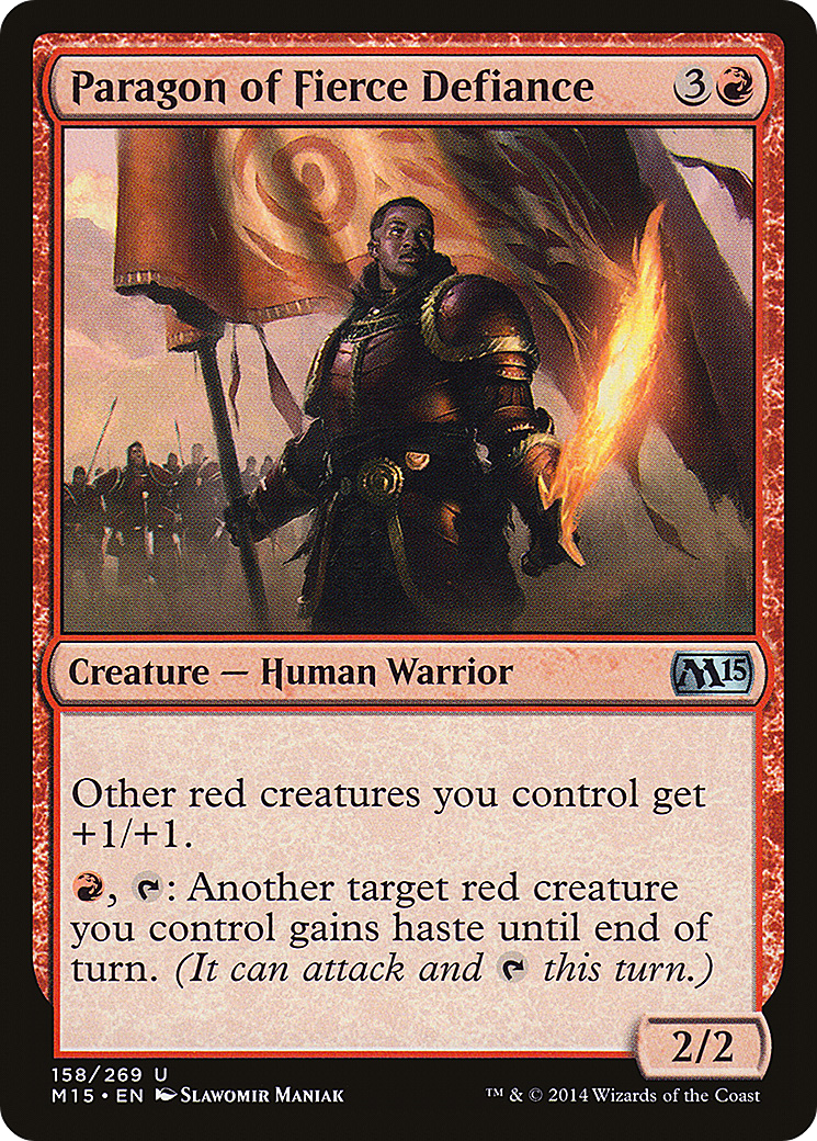 Paragon of Fierce Defiance (M15-158) [Magic 2015]