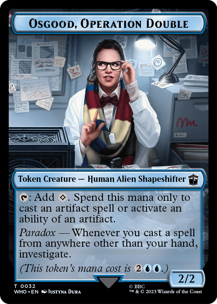 Osgood, Operation Double (TWHO-032) [Doctor Who Tokens] Foil