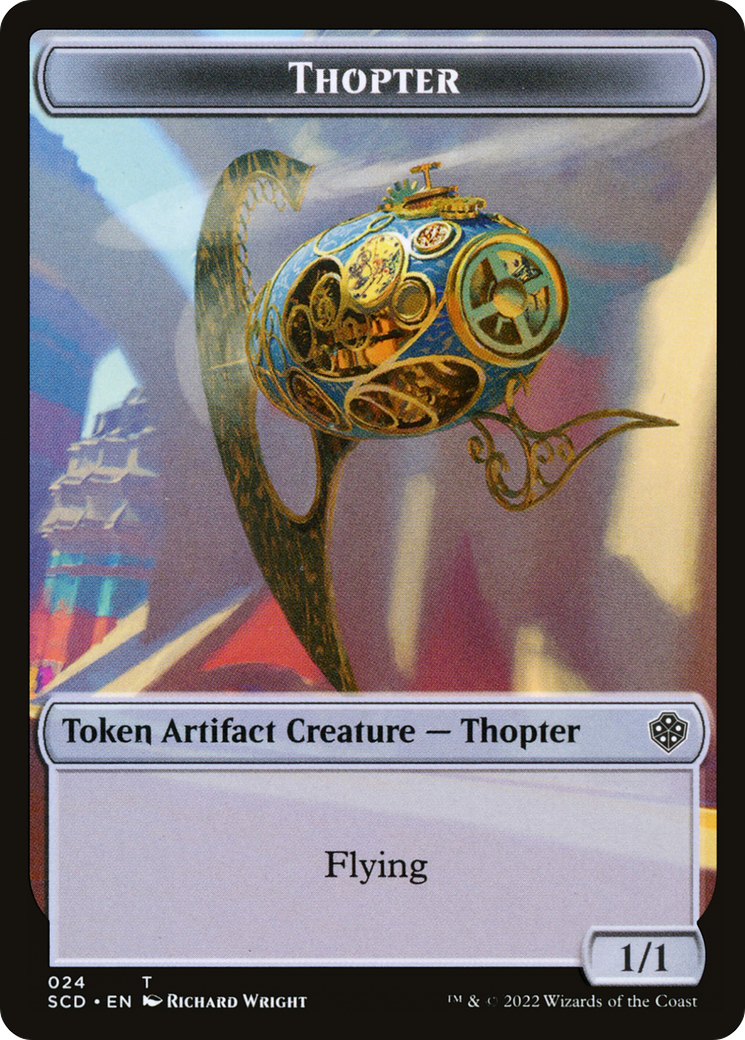 Thopter (TSCD-024) [Starter Commander Deck Tokens] Foil