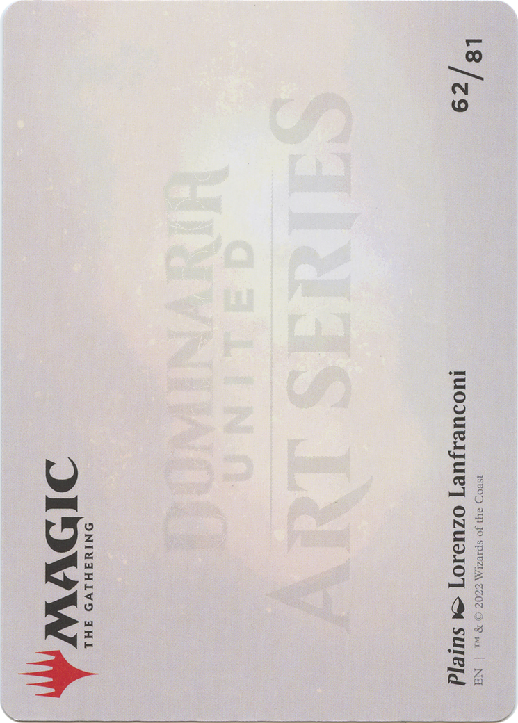Plains // Plains (ADMU-062) (Borderless) [Dominaria United Art Series] Foil