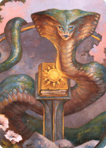 Guardian Naga // Guardian Naga (ACLB-016) (Borderless) [Battle for Baldur's Gate Art Series] Foil