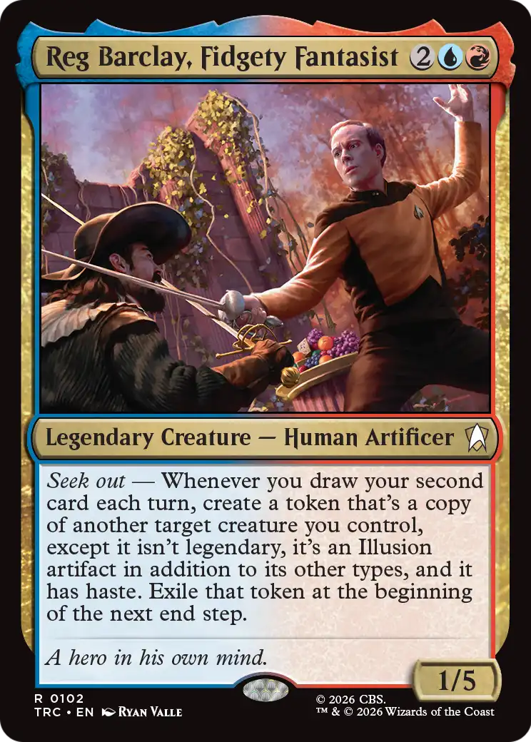 Reg Barclay, Fidgety Fantasist (Surge Foil) [Star Trek Commander]