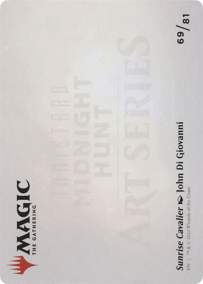 Sunrise Cavalier // Sunrise Cavalier (AMID-069) (Borderless) [Midnight Hunt Art Series] Foil
