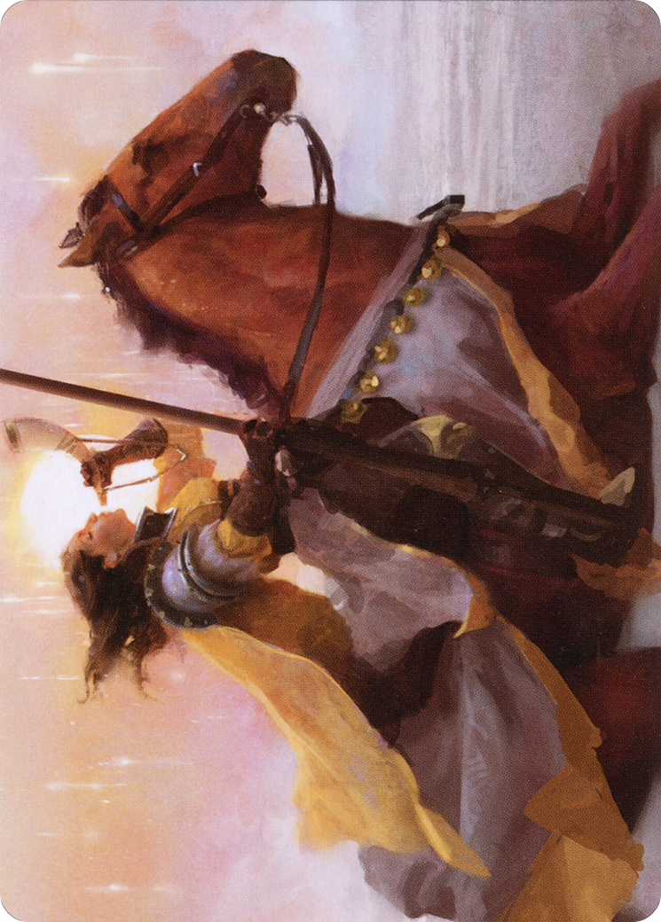 Sunrise Cavalier // Sunrise Cavalier (AMID-069) (Borderless) [Midnight Hunt Art Series] Foil