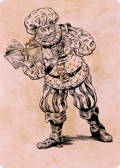 Volo, Itinerant Scholar // Volo, Itinerant Scholar (ACLB-048) (Borderless) [Battle for Baldur's Gate Art Series] Foil