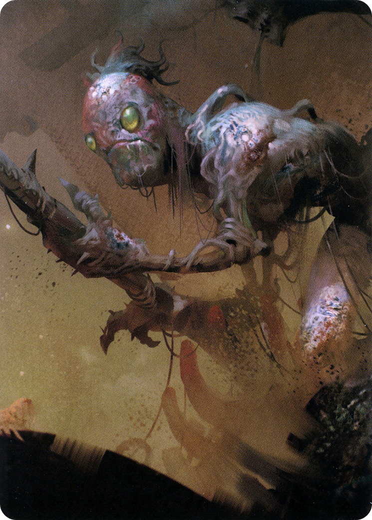 Mold Folk // Mold Folk (ACLB-023) (Borderless) [Battle for Baldur's Gate Art Series] Foil