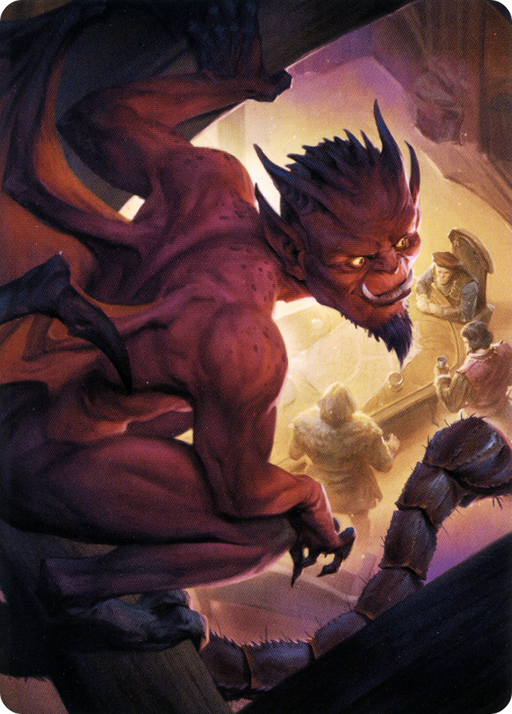 Nefarious Imp // Nefarious Imp (ACLB-019) (Borderless) [Battle for Baldur's Gate Art Series]