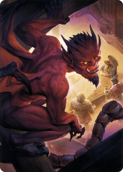 Nefarious Imp // Nefarious Imp (ACLB-019) (Borderless) [Battle for Baldur's Gate Art Series]