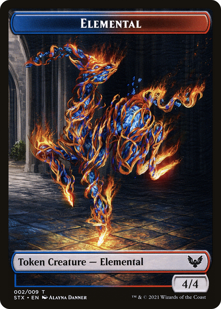 Elemental (TSTX-002) [Strixhaven: School of Mages Tokens] Foil