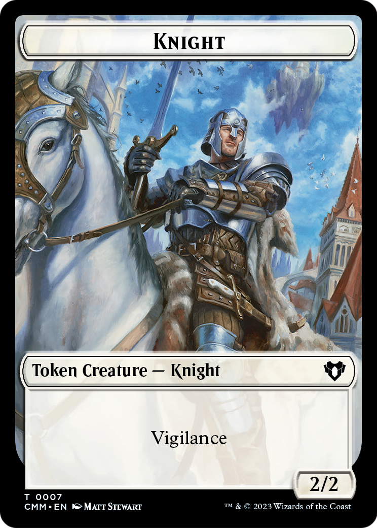 Knight (TCMM-007) [Commander Masters Tokens]