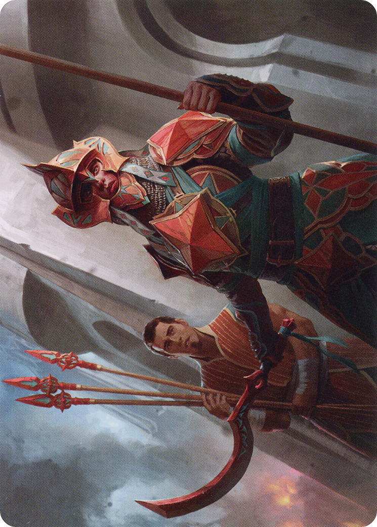 Siege Veteran // Siege Veteran (ABRO-003) (Borderless) [The Brothers' War Art Series]