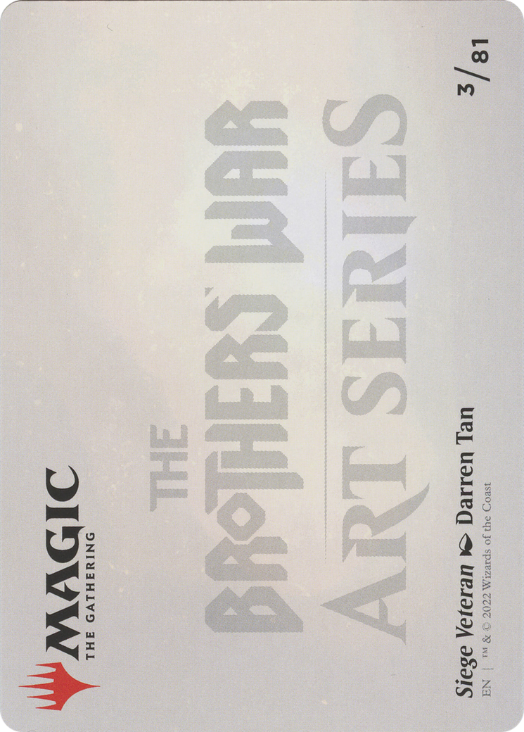 Siege Veteran // Siege Veteran (ABRO-003) (Borderless) [The Brothers' War Art Series]