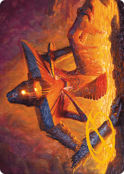 Molten Gatekeeper // Molten Gatekeeper (AMH3-005) (Borderless) [Modern Horizons 3 Art Series]