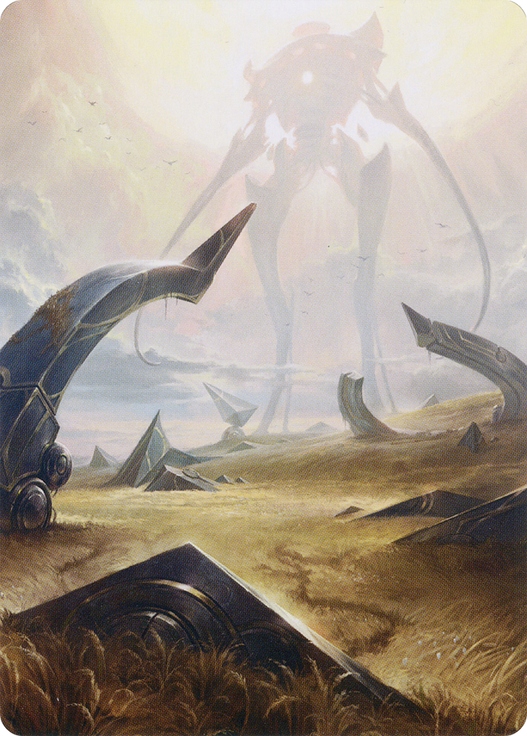 Plains // Plains (ABRO-047) (Borderless) [The Brothers' War Art Series] Foil