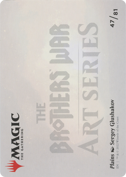 Plains // Plains (ABRO-047) (Borderless) [The Brothers' War Art Series]