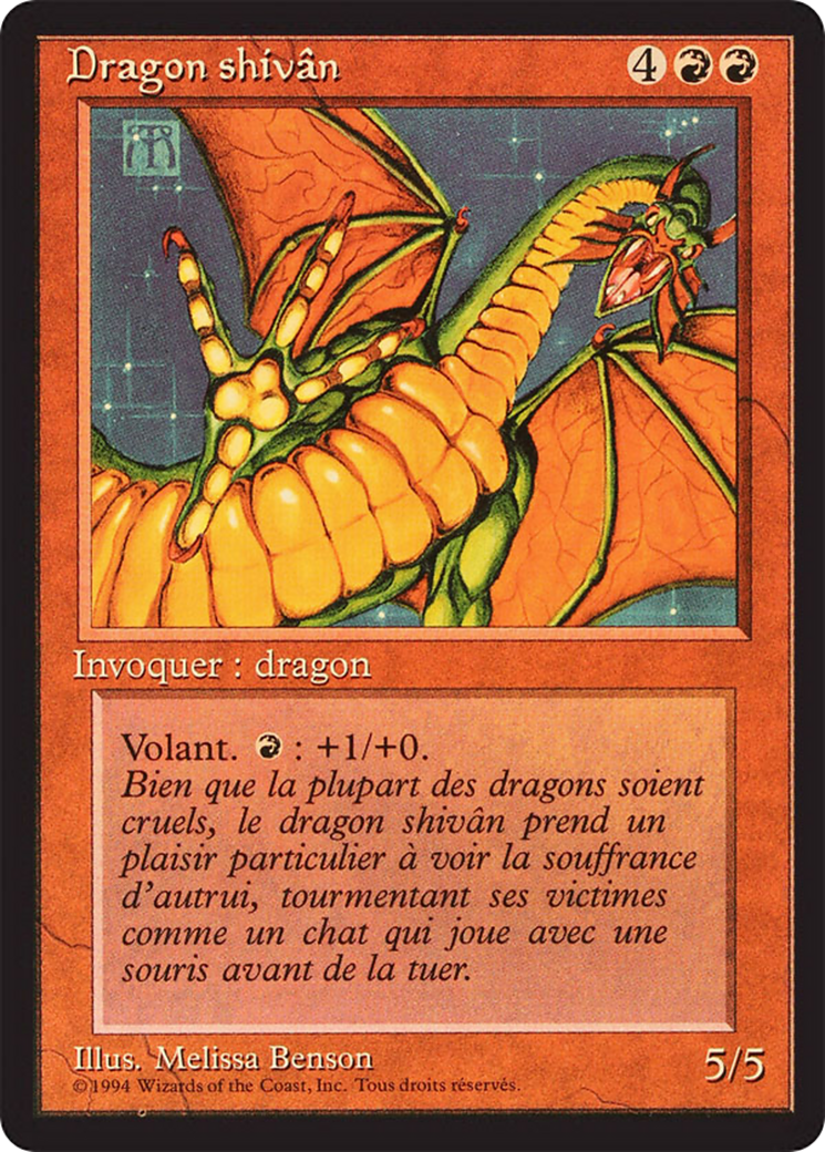 Shivan Dragon (FBB-177) [Foreign Black Border]