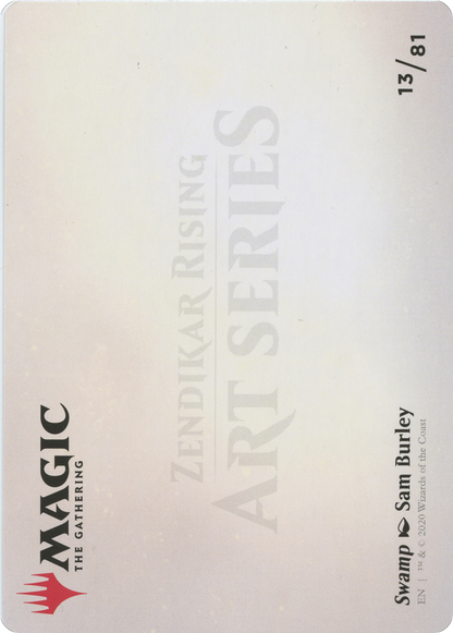 Swamp // Swamp (AZNR-013) (Borderless) [Zendikar Rising Art Series]