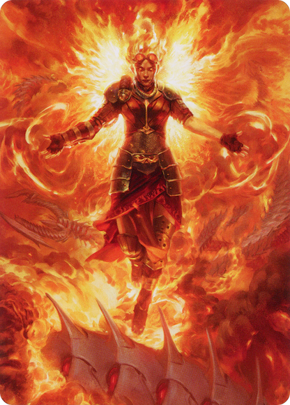 Chandra, Hope's Beacon // Chandra, Hope's Beacon (AMOM-030) (Borderless) [March of the Machine Art Series] Foil
