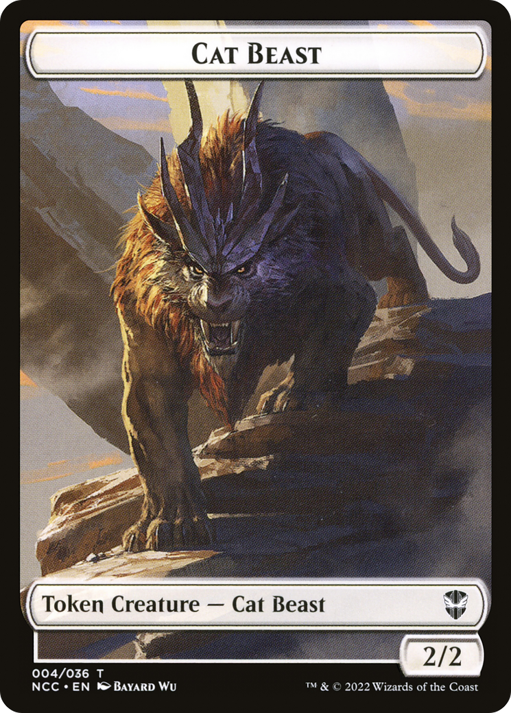 Cat Beast (TNCC-004) [New Capenna Commander Tokens]