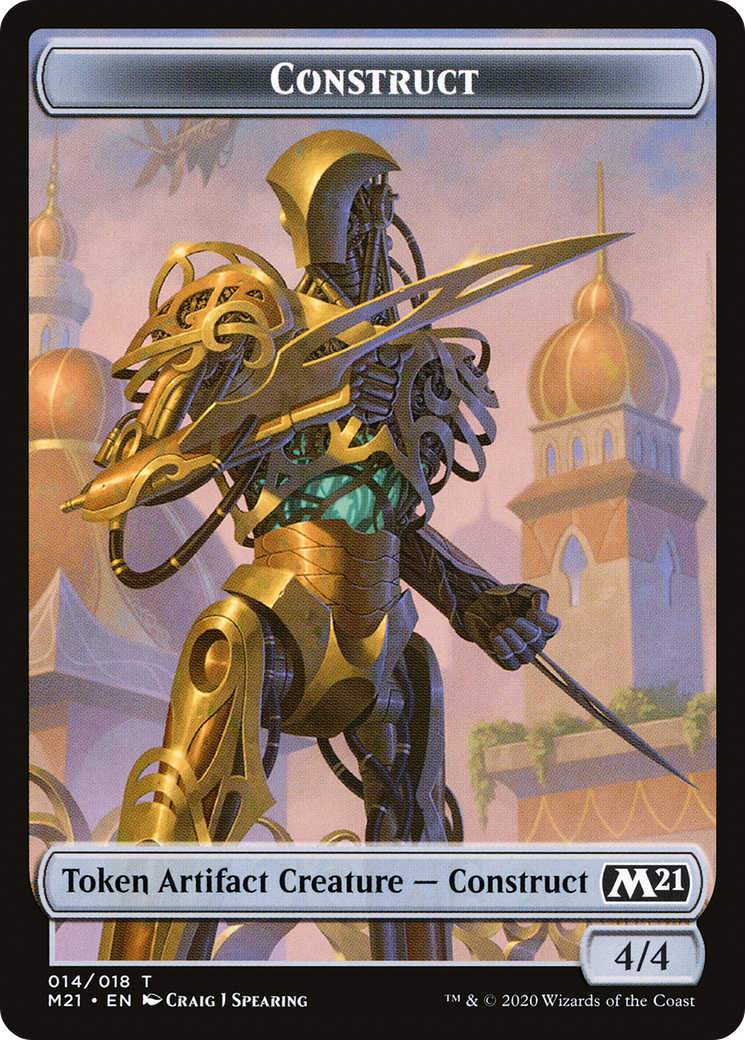 Construct (TM21-014) [Core Set 2021 Tokens] Foil