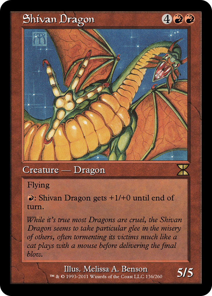 Shivan Dragon (ME4-136) [Masters Edition IV]