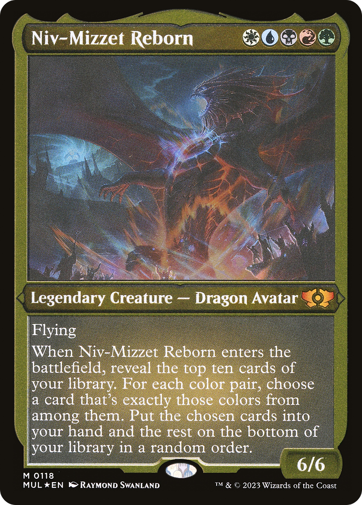 Niv-Mizzet Reborn (Foil Etched) (MUL-118) [Multiverse Legends] Etched Foil