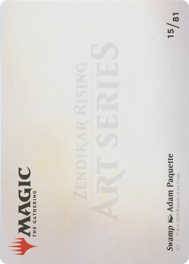 Swamp // Swamp (AZNR-015) (Borderless) [Zendikar Rising Art Series]