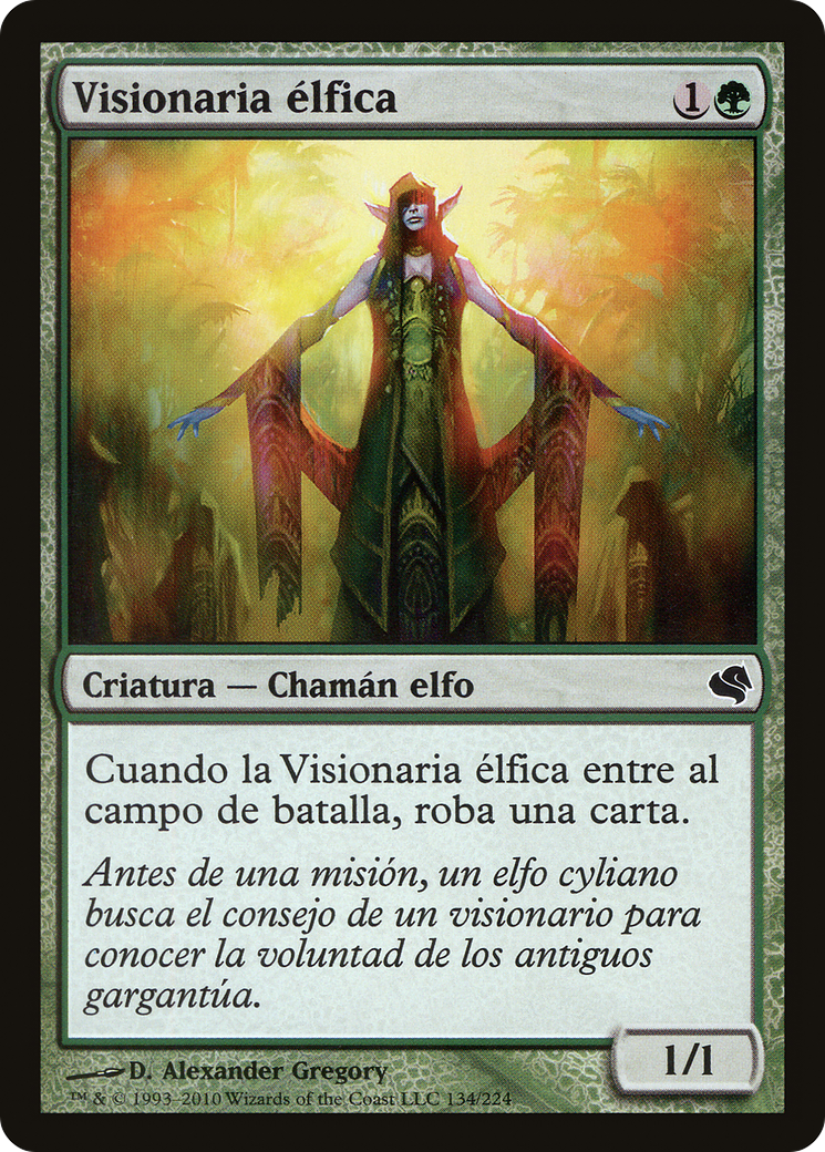Elvish Visionary (Spanish) - "Visionaria elfica" (PS11-134) [Salvat 2011]