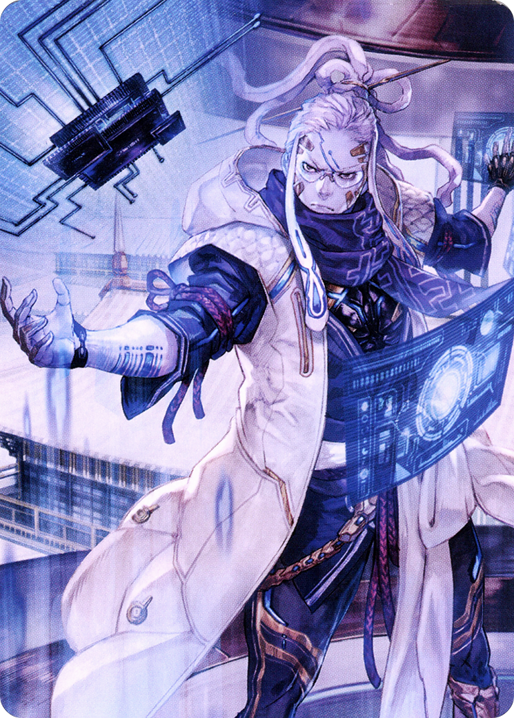 Tameshi, Reality Architect // Tameshi, Reality Architect (ANEO-053) (Borderless) [Neon Dynasty Art Series] Foil