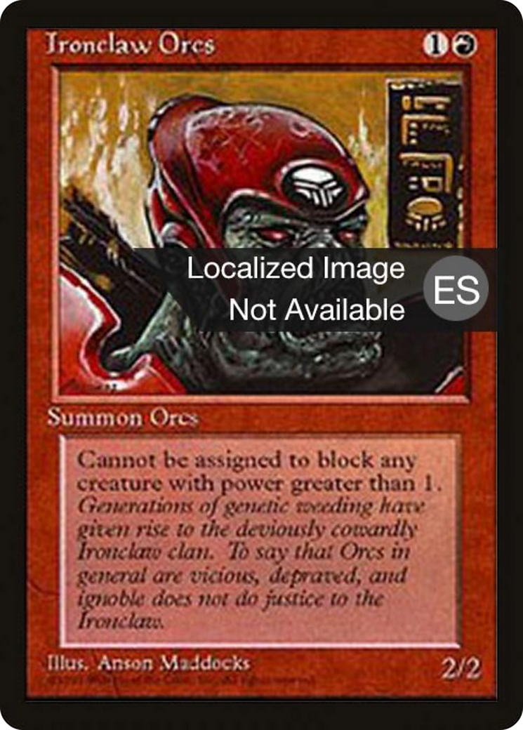 Ironclaw Orcs [Fourth Edition Foreign Black Border]