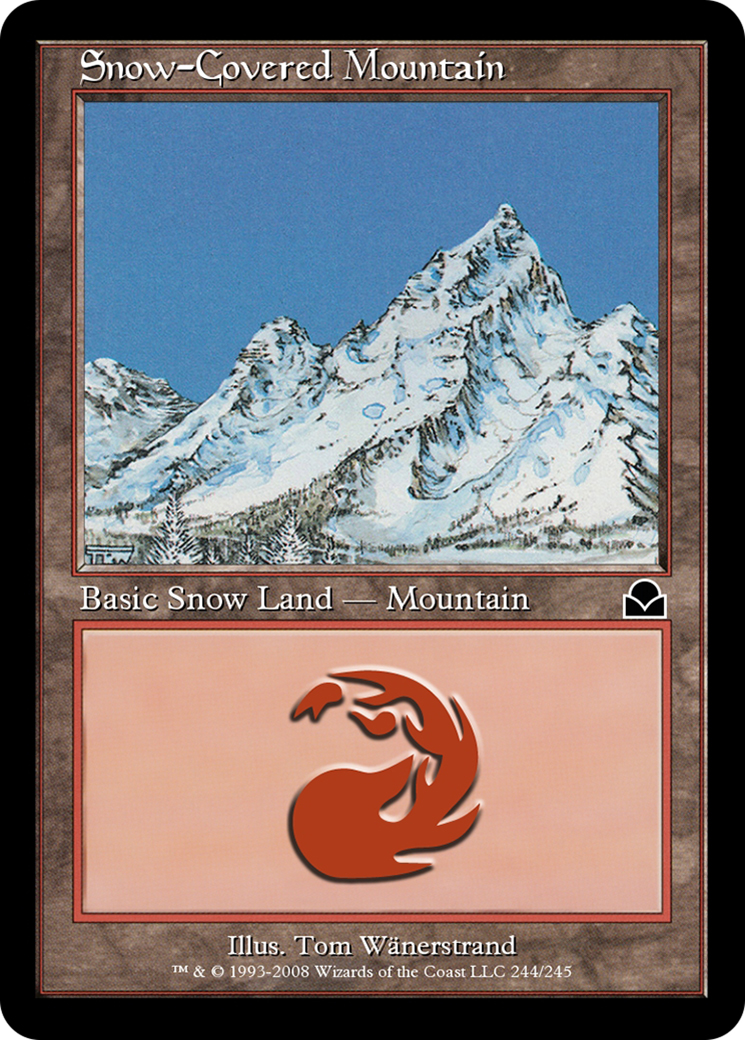 Snow-Covered Mountain (ME2-244) [Masters Edition II] Foil