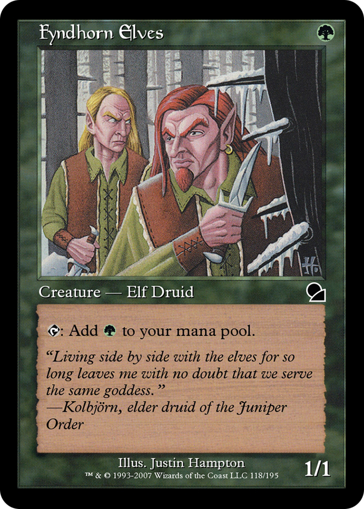Fyndhorn Elves (ME1-118) [Masters Edition] Foil