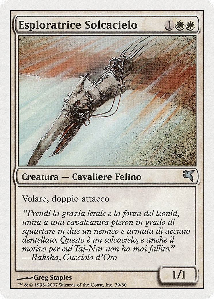 Skyhunter Skirmisher (Italian) - "Esploratrice Solcacielo" (PSAL-L39) [Salvat 2005]
