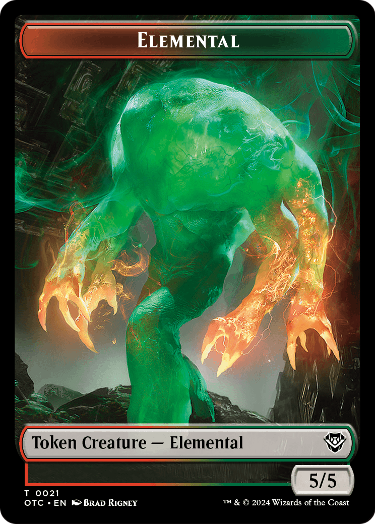 Elemental (TOTC-021) [Outlaws of Thunder Junction Commander Tokens]
