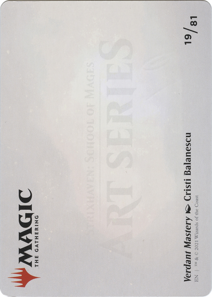 Verdant Mastery // Verdant Mastery (ASSTX-019) (Borderless) [Strixhaven Art Series] Foil