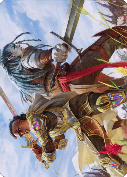 Join Forces // Join Forces (ADMU-009) (Borderless) [Dominaria United Art Series] Foil