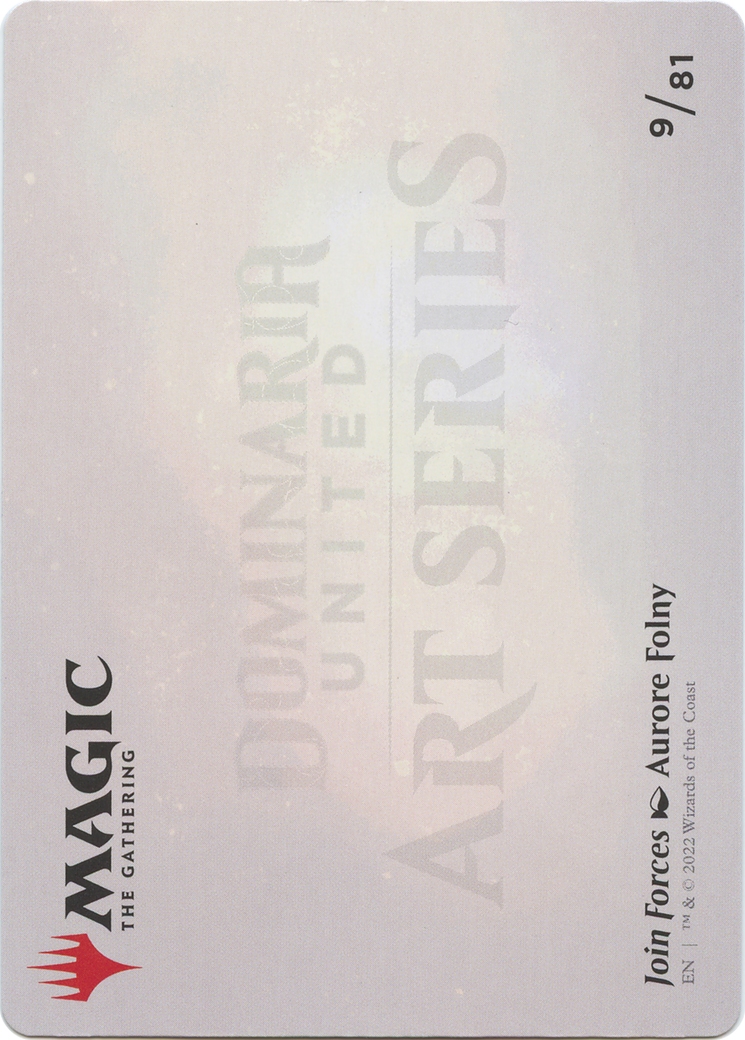 Join Forces // Join Forces (ADMU-009) (Borderless) [Dominaria United Art Series]
