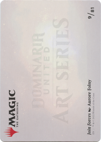 Join Forces // Join Forces (ADMU-009) (Borderless) [Dominaria United Art Series] Foil
