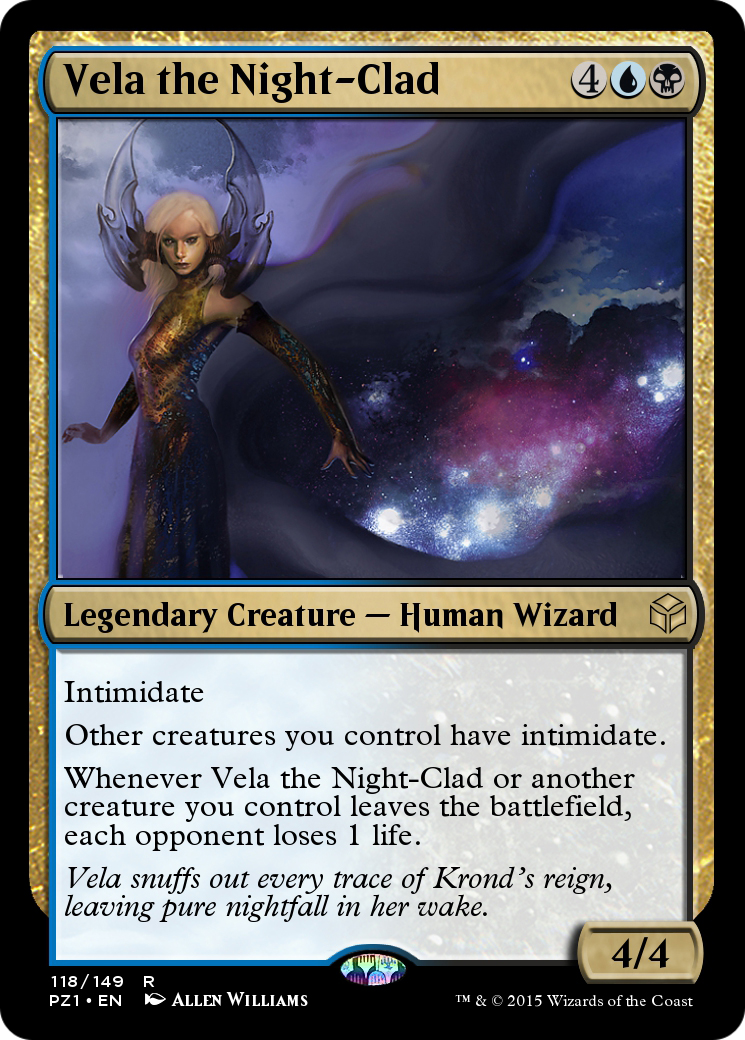 Vela the Night-Clad (PZ1-118) [Legendary Cube Prize Pack] Foil