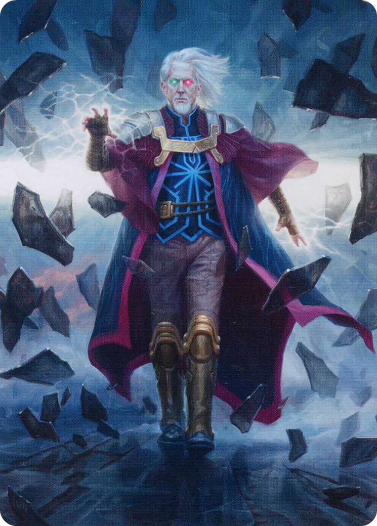 Urza, Planeswalker // Urza, Planeswalker (ABRO-042) (Borderless) [The Brothers' War Art Series] Foil