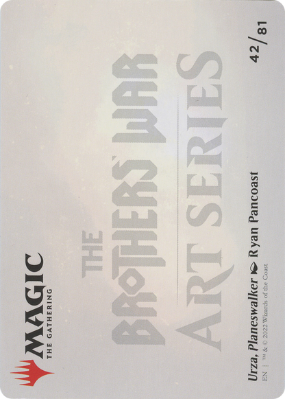 Urza, Planeswalker // Urza, Planeswalker (ABRO-042) (Borderless) [The Brothers' War Art Series] Foil