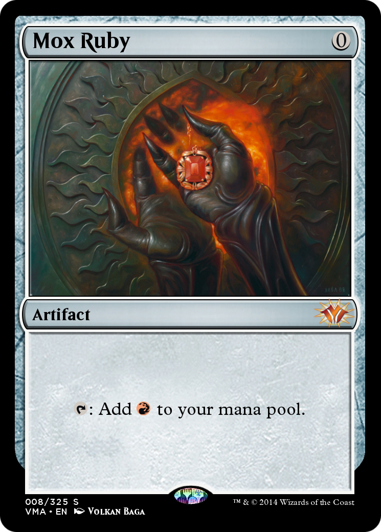 Mox Ruby (VMA-008) [Vintage Masters] Foil