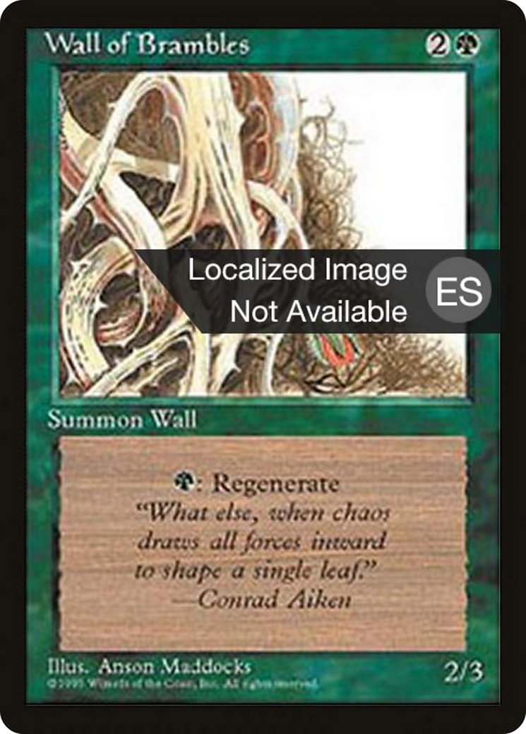 Wall of Brambles (4BB-282) [Fourth Edition Foreign Black Border]