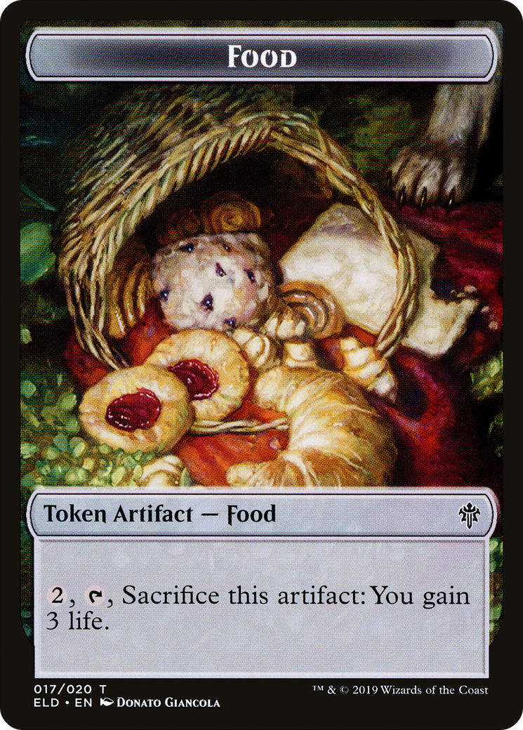 Food (TELD-017) [Throne of Eldraine Tokens] Foil
