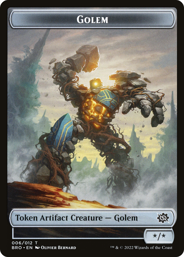 Golem (TBRO-006) [The Brothers' War Tokens] Foil