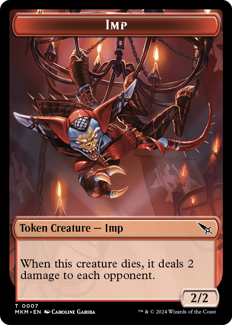Imp (TMKM-007) [Murders at Karlov Manor Tokens] Foil