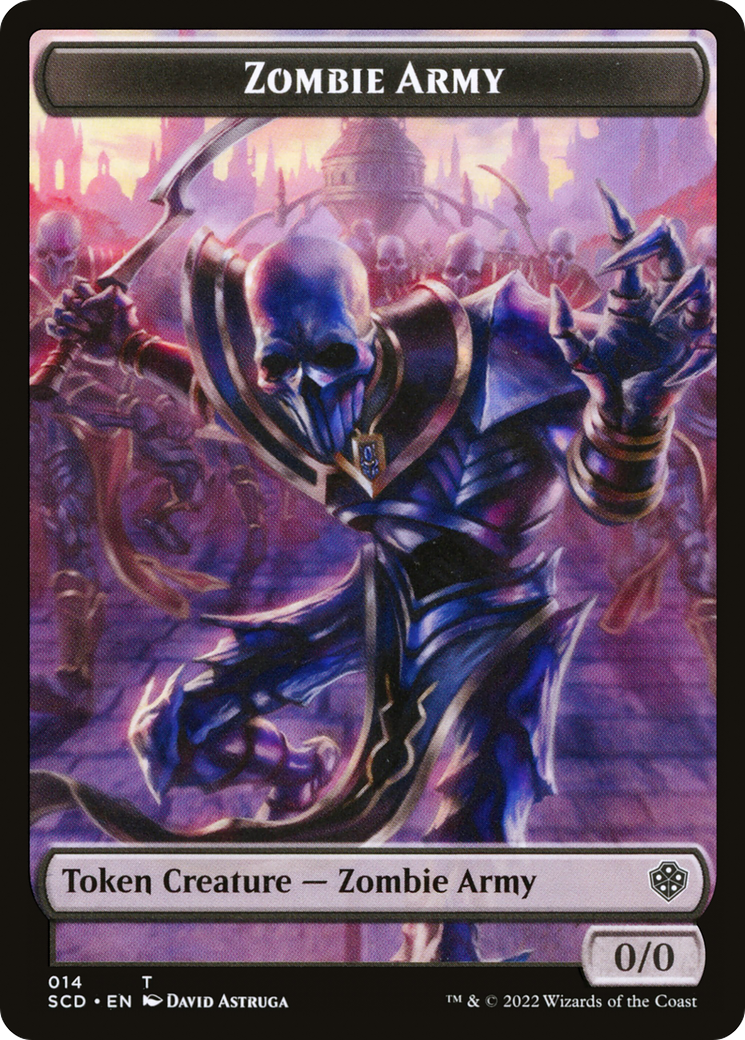 Zombie Army (TSCD-014) [Starter Commander Deck Tokens] Foil