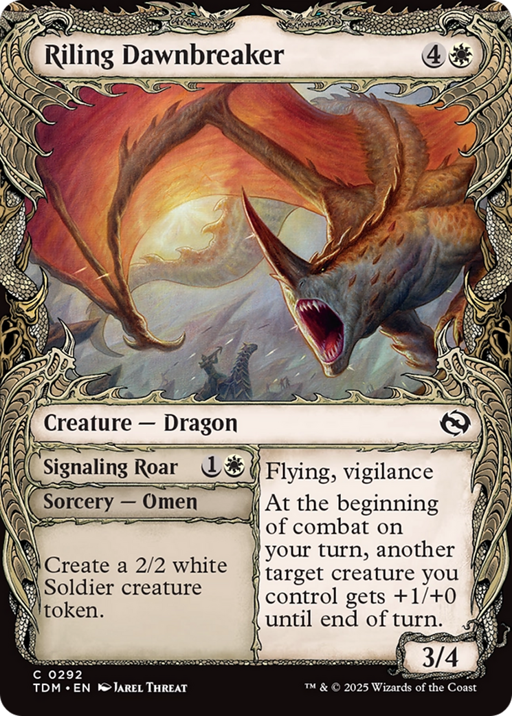 Riling Dawnbreaker (Showcase) [Tarkir: Dragonstorm]