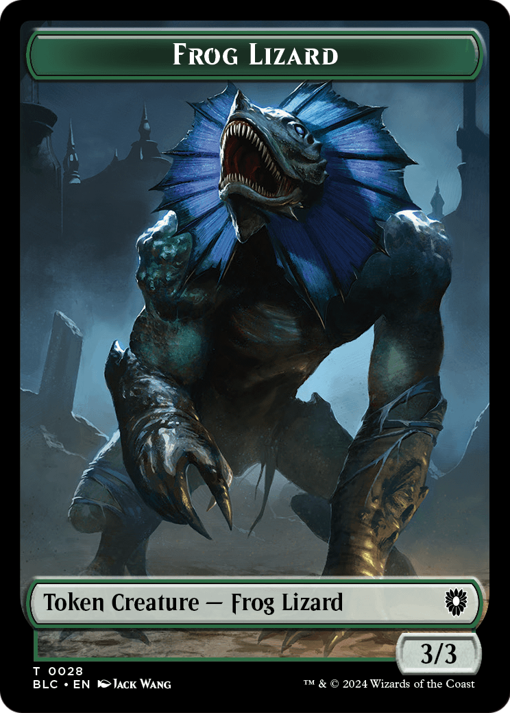 Frog Lizard (TBLC-028) [Bloomburrow Commander Tokens]