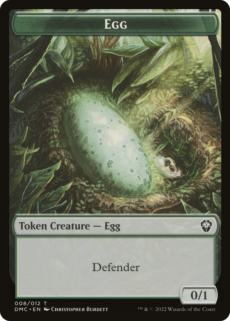 Egg (TDMC-008) [Dominaria United Commander Tokens]